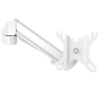 Elevate Monitor Arm 56 - 8-14 kg, gasfjädrad, skenmonterad, vit