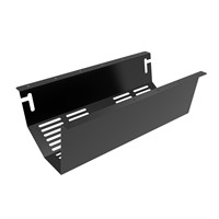 Axessline Outlet Tray - Montagedike för ellist, L370xB200 mm, svart