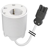 Powerdot 11 - 1 eluttag typ F, 4 kabelgenomföring, justerbar höjd, 3PC