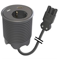Powerdot 13 - 1 eluttag typ F, 1 USB-A port, 1 HDMI, 3PC, svart
