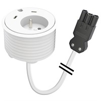 Powerdot 17 - 1 eluttag typ E, 2 USB-C laddare 30W, 1 kabelgenomföring