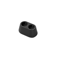 Nomad Block 02 - Fast, 2 eluttag typ F, signal black