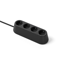 Nomad Block 04 - Fristående, 4 eluttag typ F, signal black