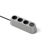 Nomad Block 04 - Fristående, 3 eluttag typ F, 2 USB-C laddare max 30W,