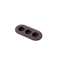 Nomad Strip 03 - 3 eluttag typ F, 3PC, black red