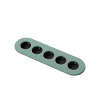 Nomad Strip 05 - 5 eluttag typ F, 3PC, stone cypress green