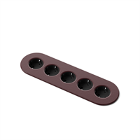 Nomad Strip 05 - 5 eluttag typ F, 3PC, black red